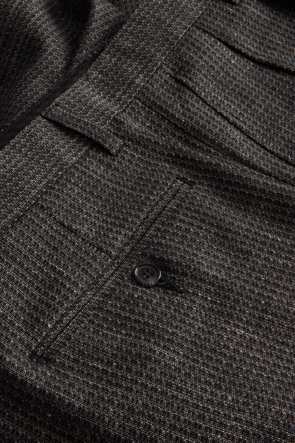 Hollington Luca pantalon à plis laine taille 52 noir