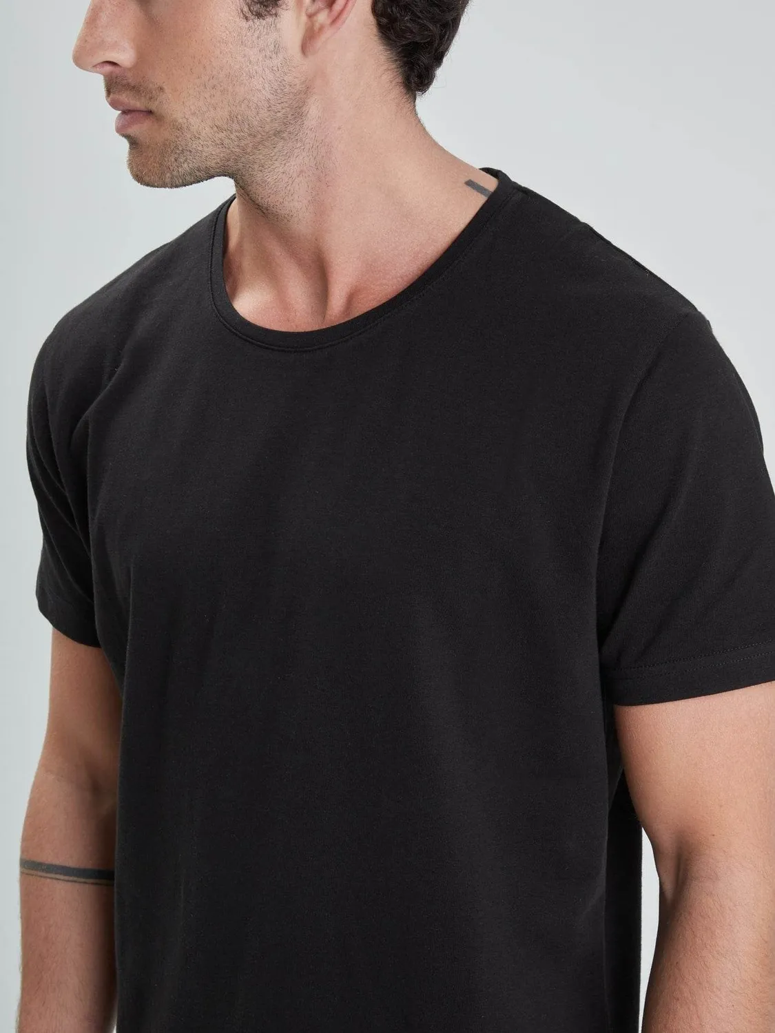 Daytona Venon t-shirt col rond black coton essentiel