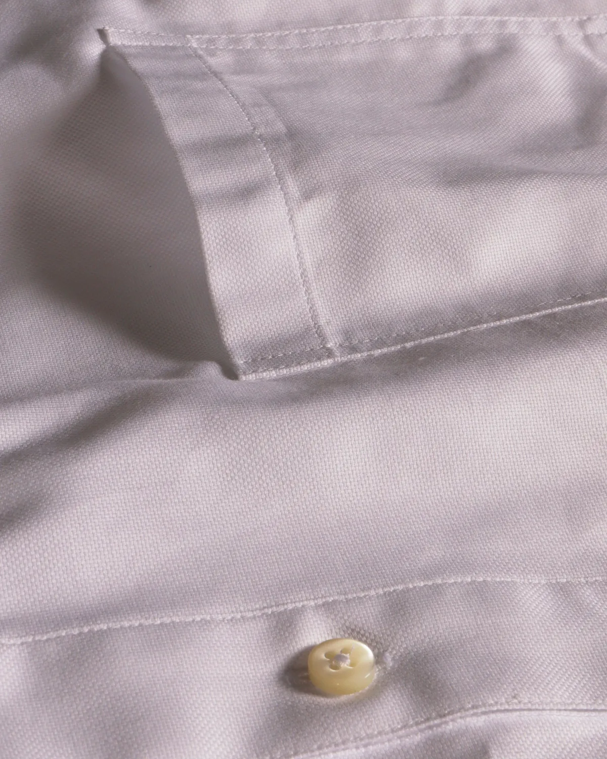 Hollington chemise col mao coton luxe blanche XS-3XL