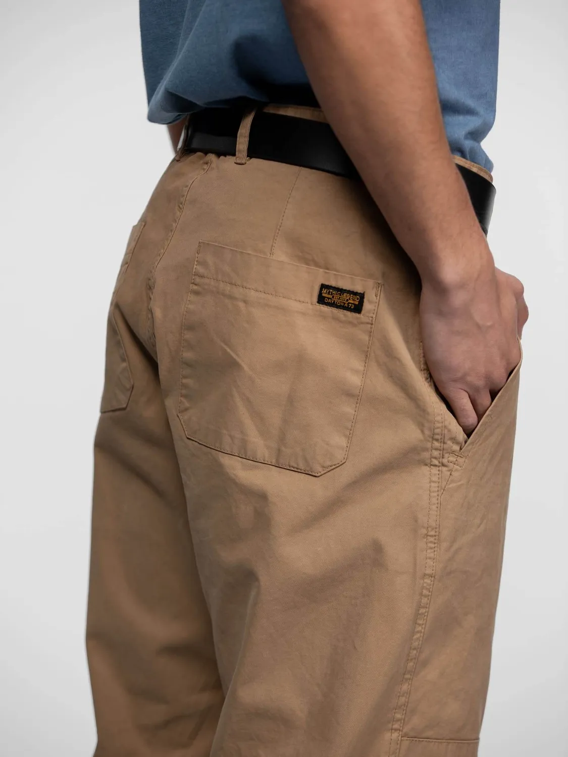 Daytona Auden pantalon worker homme beige twill coupe droite