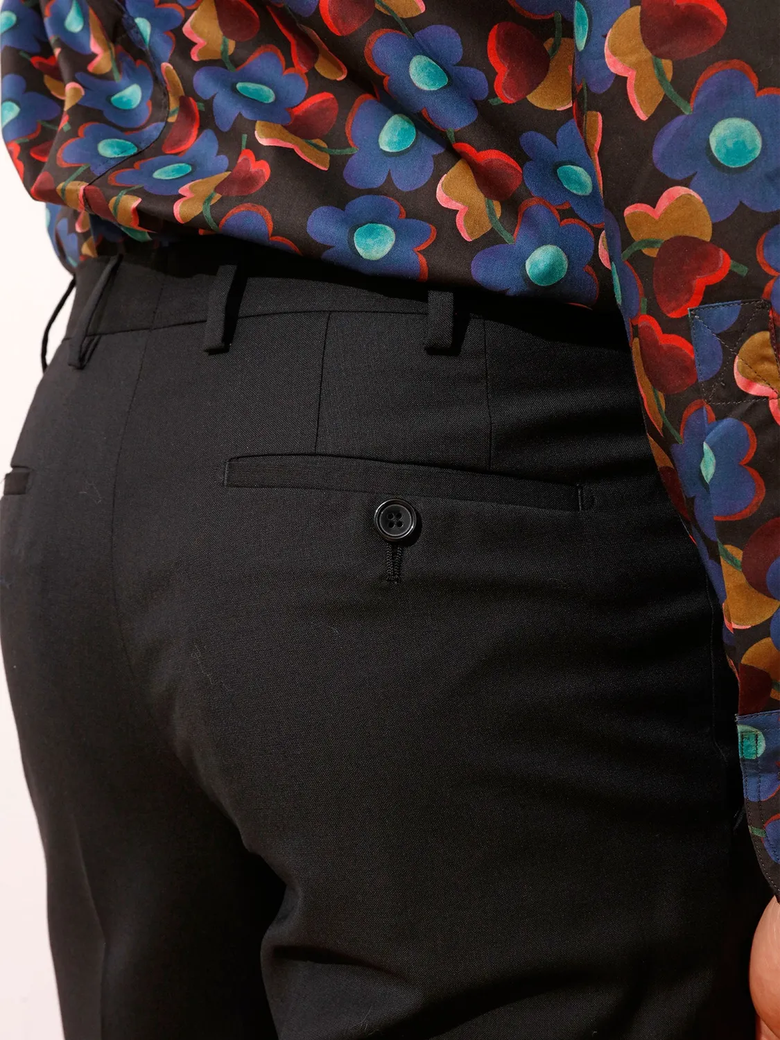 Hollington Bari pantalon laine noire Super 100 taille 42