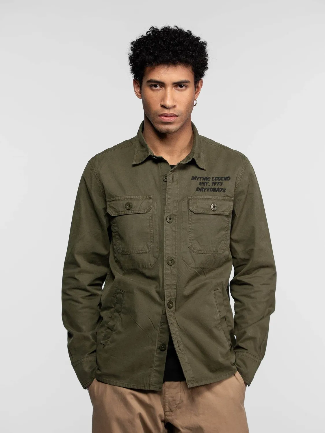 Daytona El Paso surchemise worker beige coton