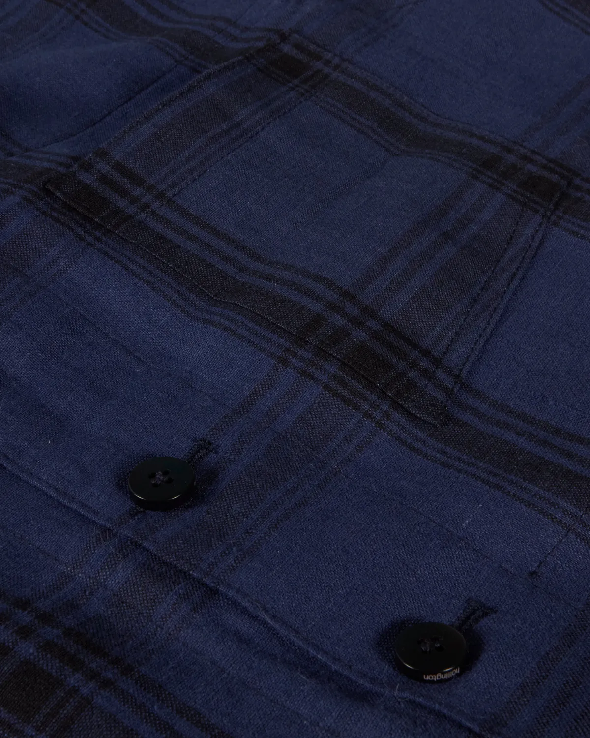 Hollington Lumberjacket gilet lin à carreaux bleu