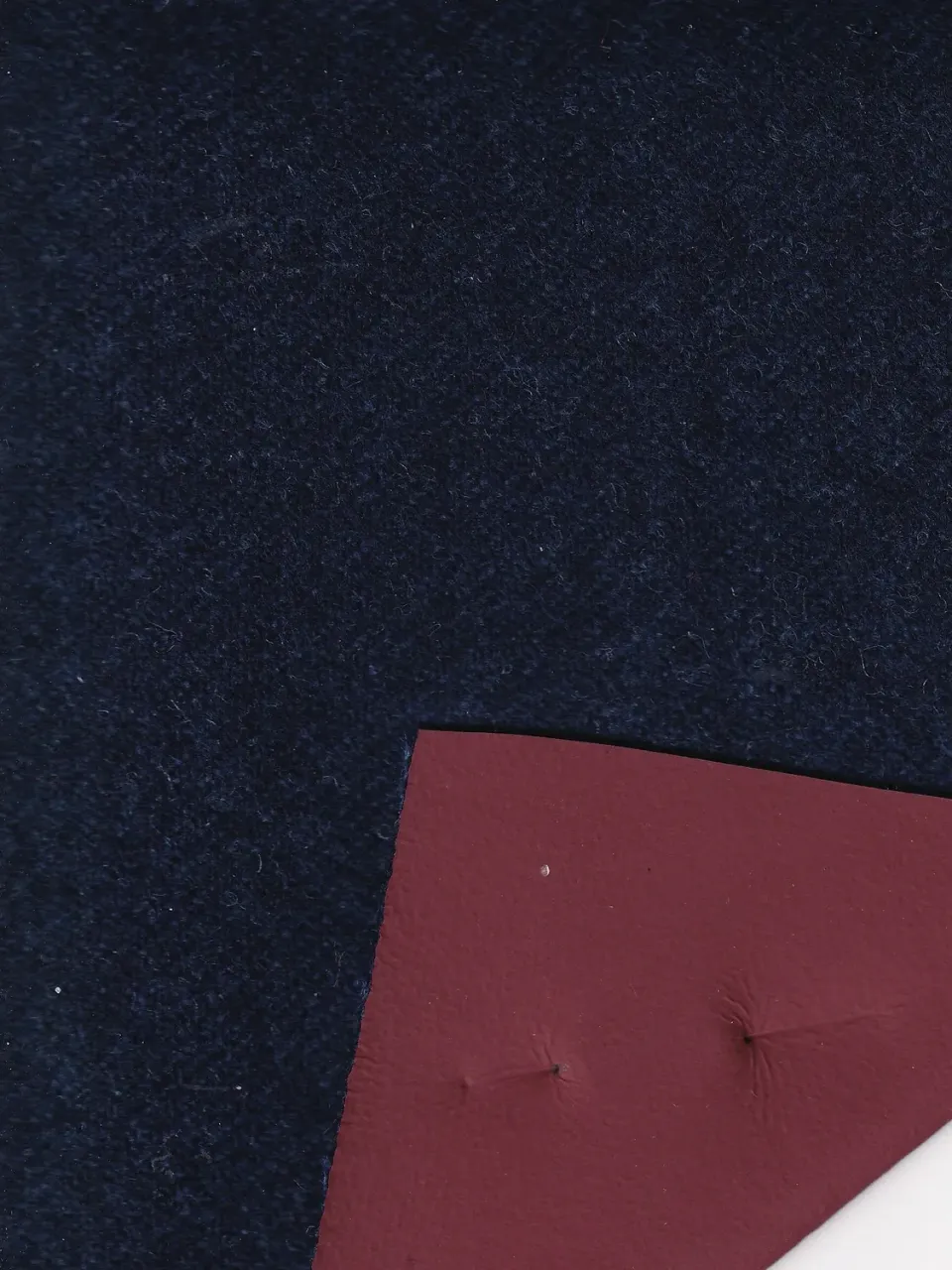 Hollington technique tissu laine marine rouge au mètre
