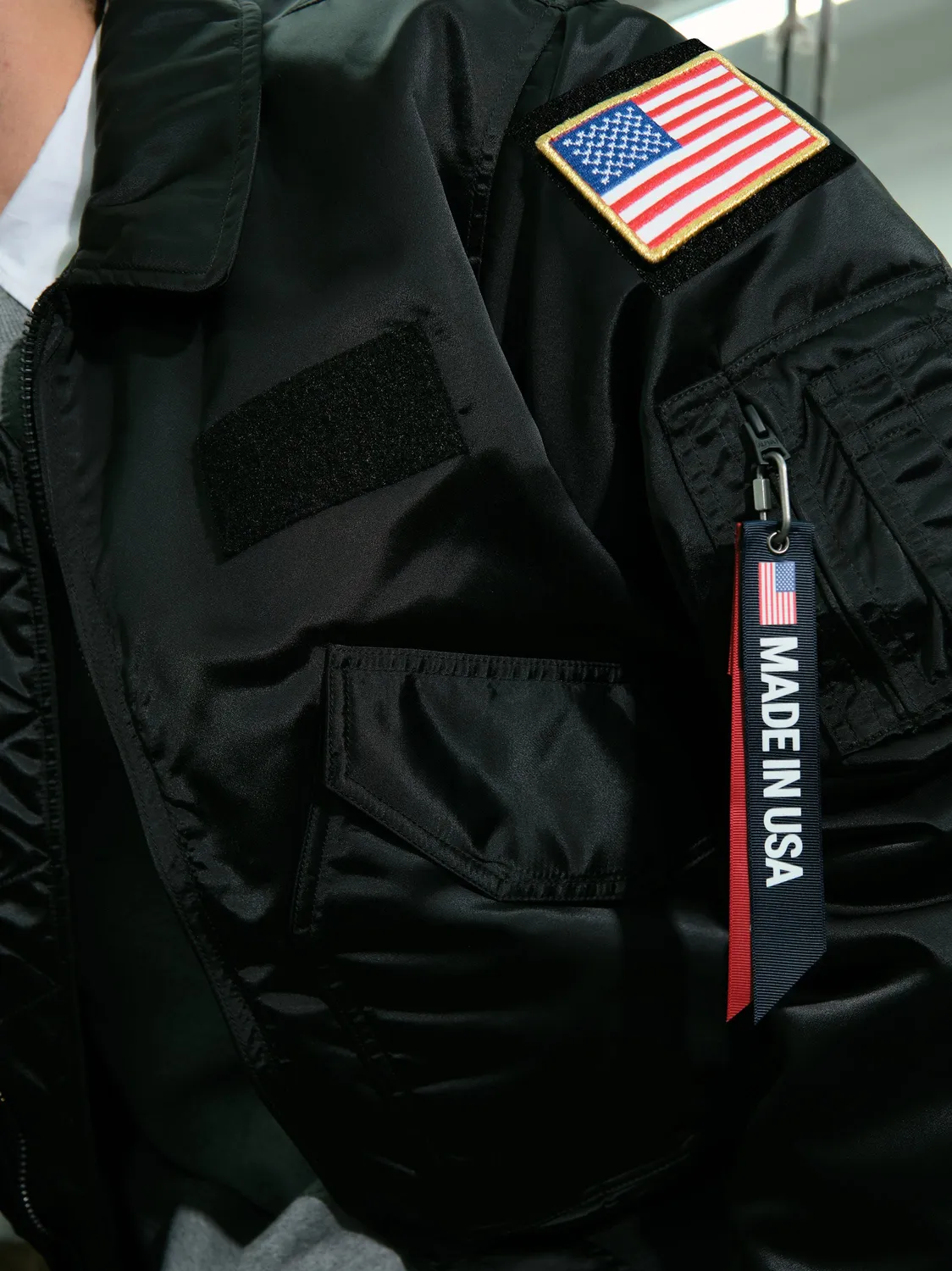 Alpha Industries CWU 45/P bomber heritage noir nylon