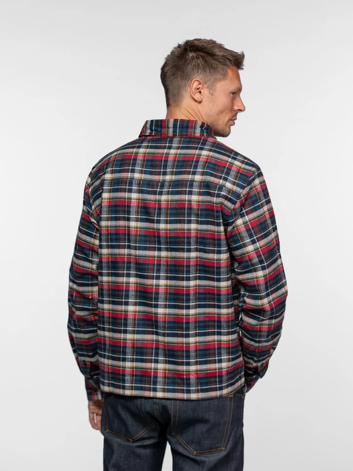 Daytona Layton chemise homme bleue flanelle chaude