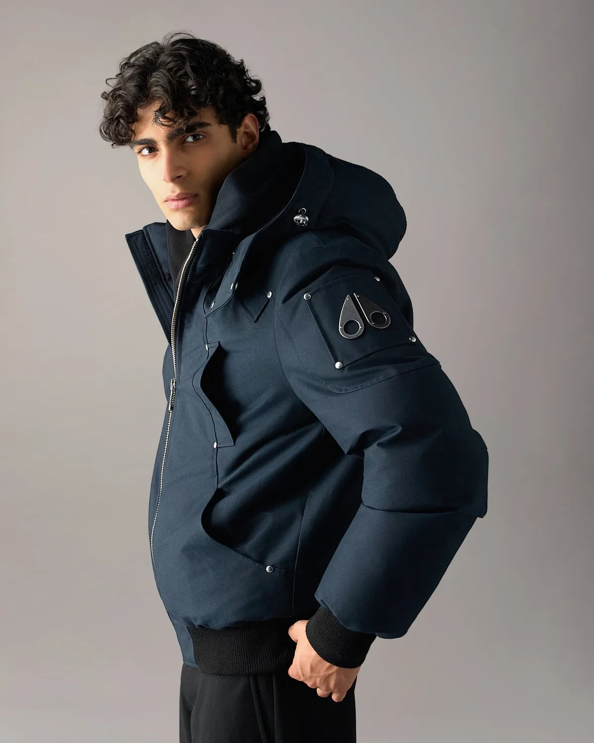 Moose Knuckles Original Ballistic Bomber blouson navy-black duvet