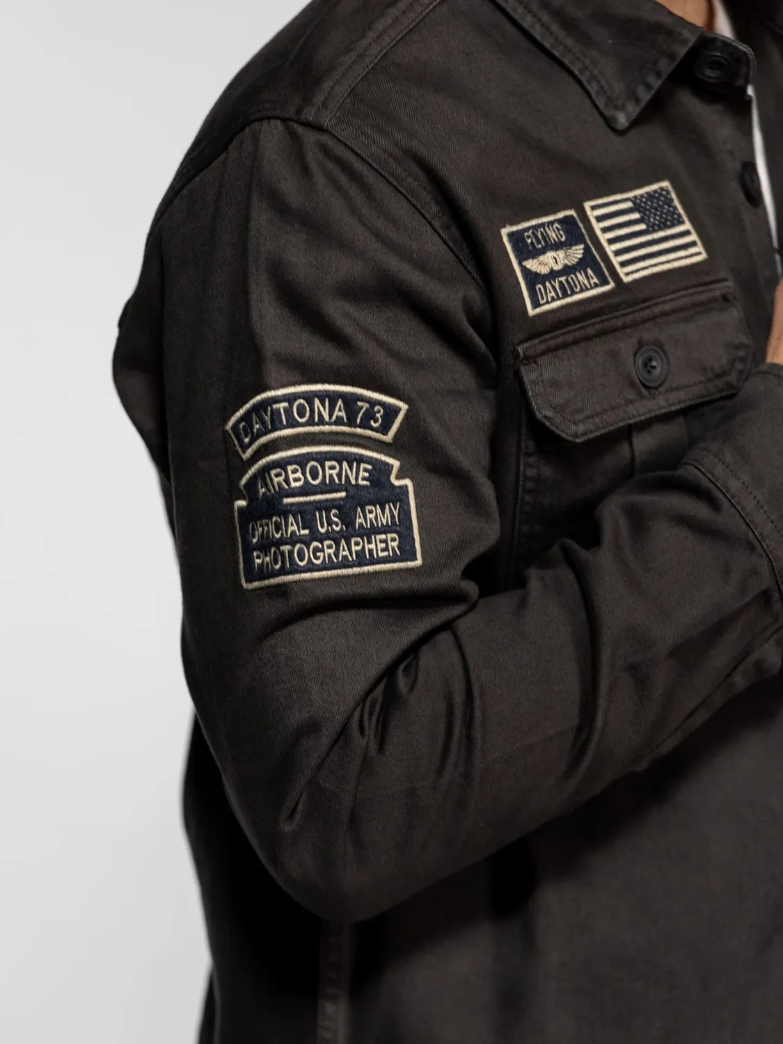 DAYTONA Wayne surchemise militaire homme denim