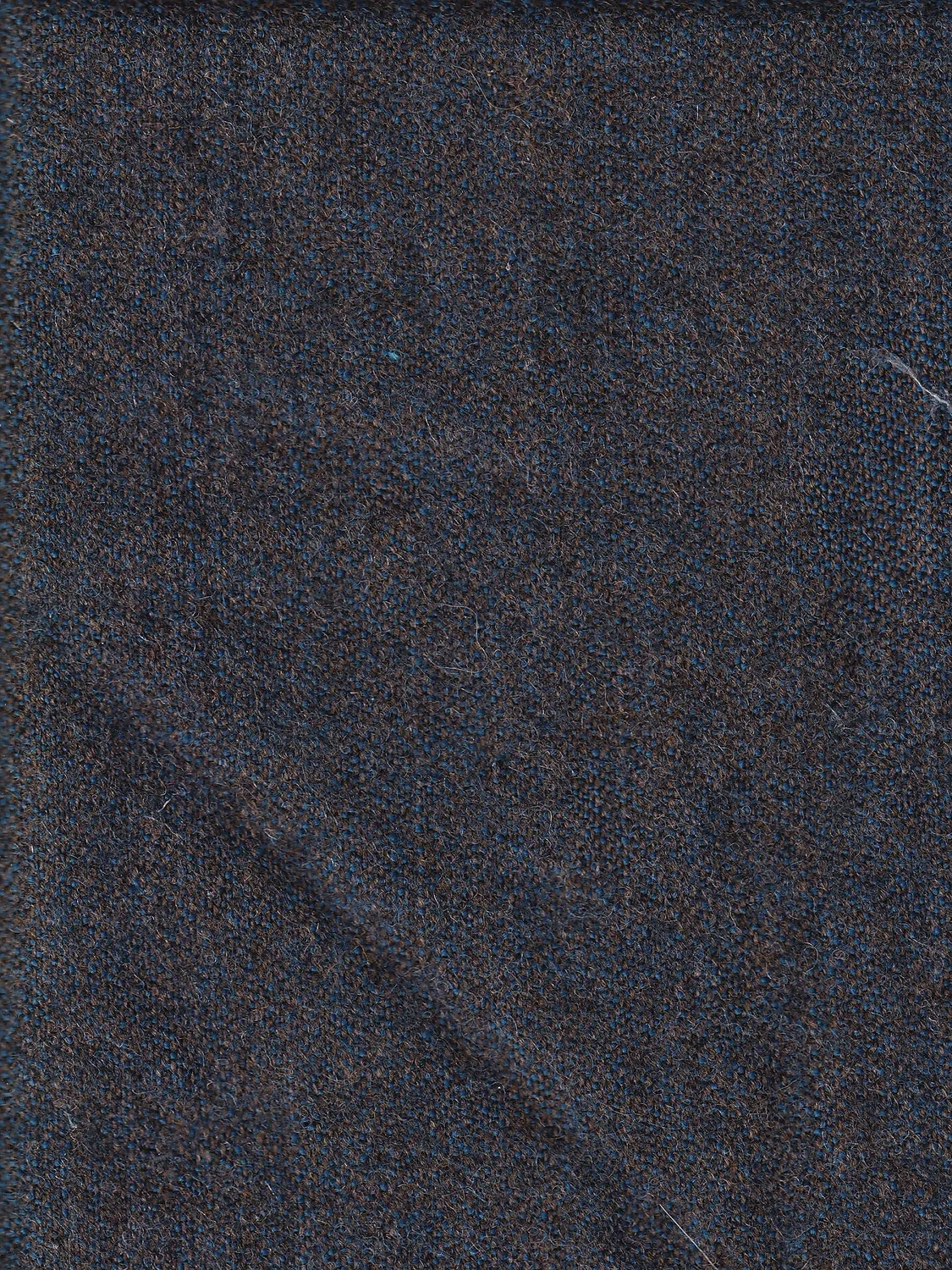 Hollington tissu toile laine double-face brun or bleu
