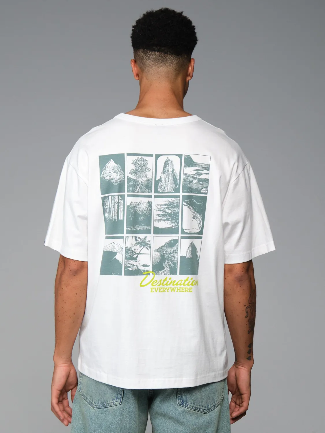 Alpha Industries Essential Destination t-shirt homme gris coton