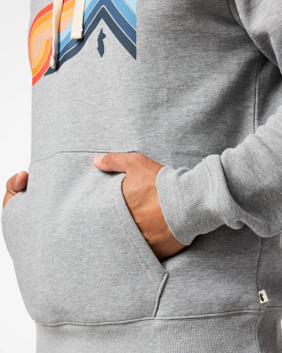 Cotopaxi Melting Sunset sweat capuche homme gris coton bio