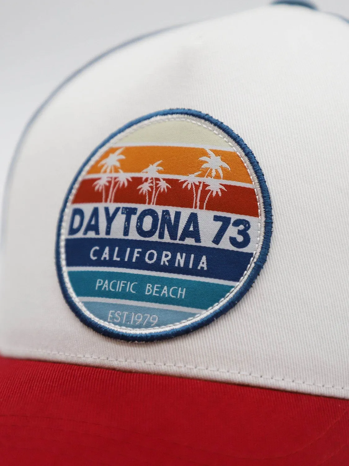 Daytona Cal Twill casquette trucker bleu beige noir